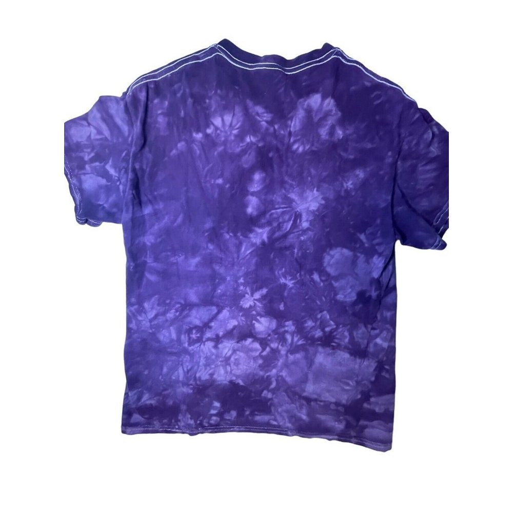 Wolf Nature Tee Shirt Purple Tie Dye Navajo Indian Eagle Woman Native American - Picture 4 of 5